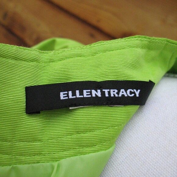Vintage Lime Green Sheath Dress Pockets - Picture 9 of 9